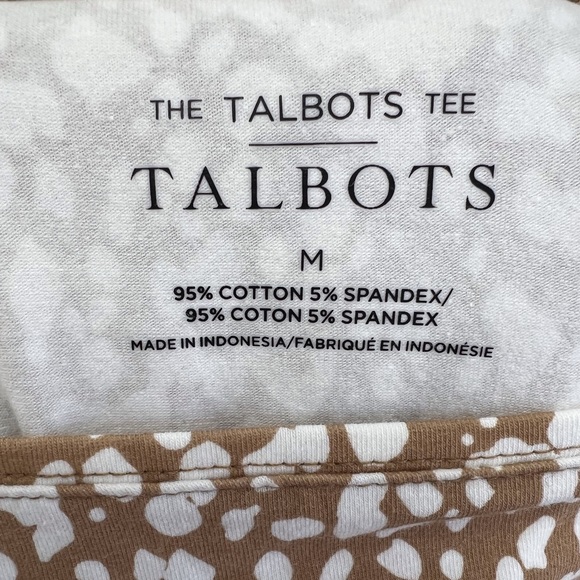 TALBOTS Cotton Long Sleeve Tee/ Rattan and Ivo - Picture 3 of 4